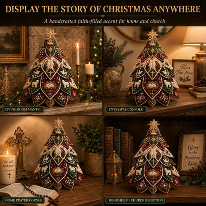 ✝️Religious-Themed Beaded & Quilted Christmas Tree DIY Kit
