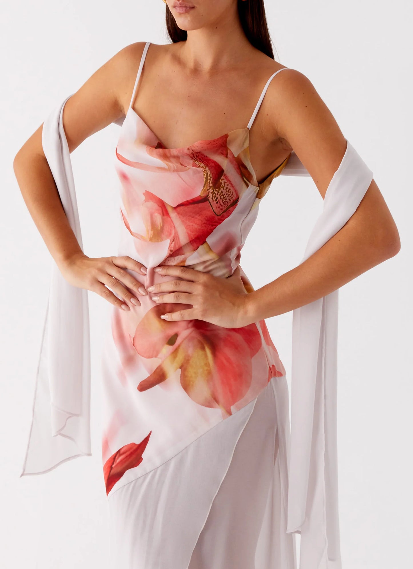 Loire Maxi Dress - Peach Rose