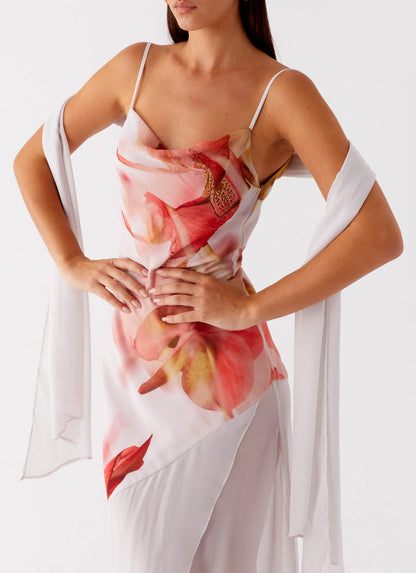 Loire Maxi Dress - Peach Rose