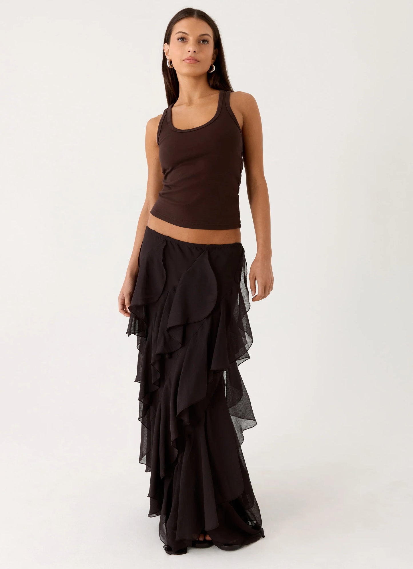 Silvanna Maxi Skirt - Chocolate