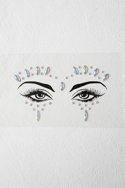 Electric Nights Face Jewels Multi C