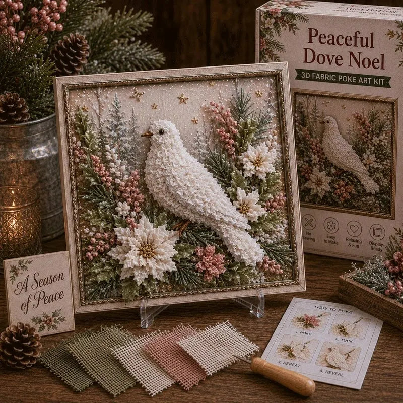 🎁3D Christmas Fabric Poke Art Kit🎄