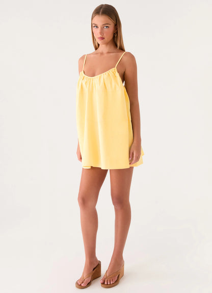 Lorima Mini Dress - Lemon