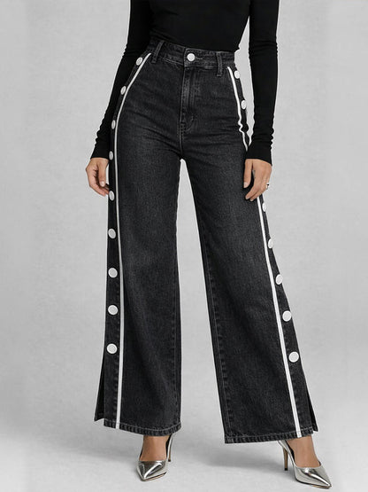 Stylish Casual Button-down Jeans