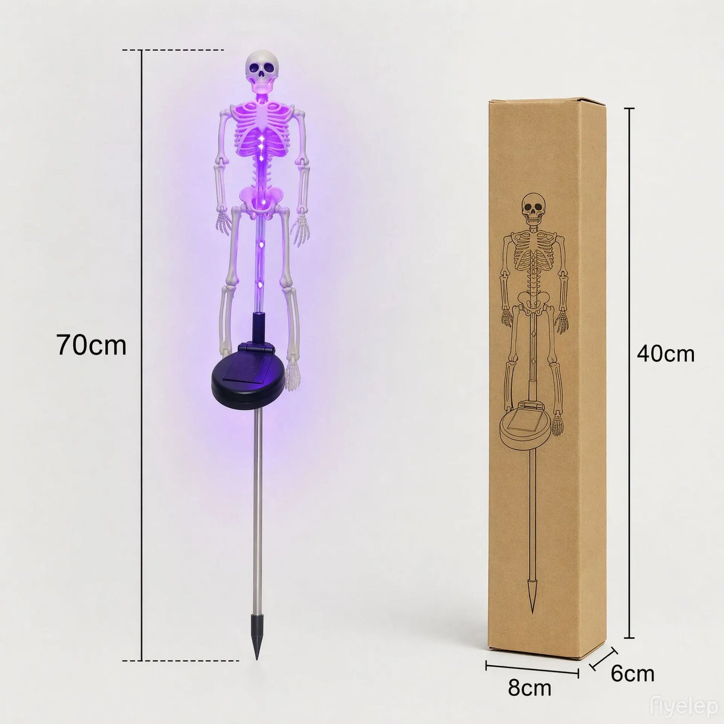 🎃💀Skeleton Solar Light Garden Stake