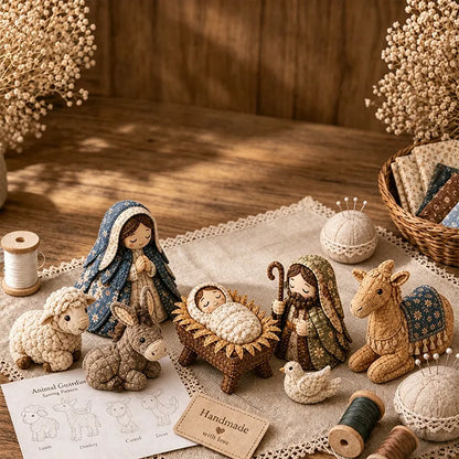 ✨DIY Patchwork Nativity Scene Sewing Kit
