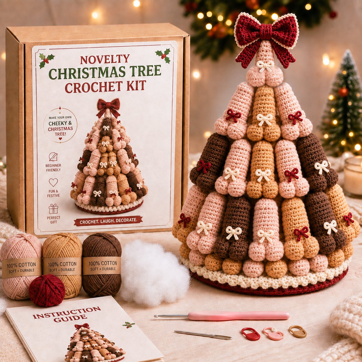 🎄 Cheeky Christmas Tree Crochet Kit