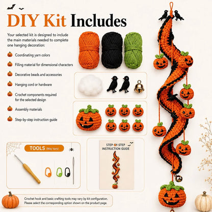 🎃Enchanted Halloween Crochet Spiral DIY Kit