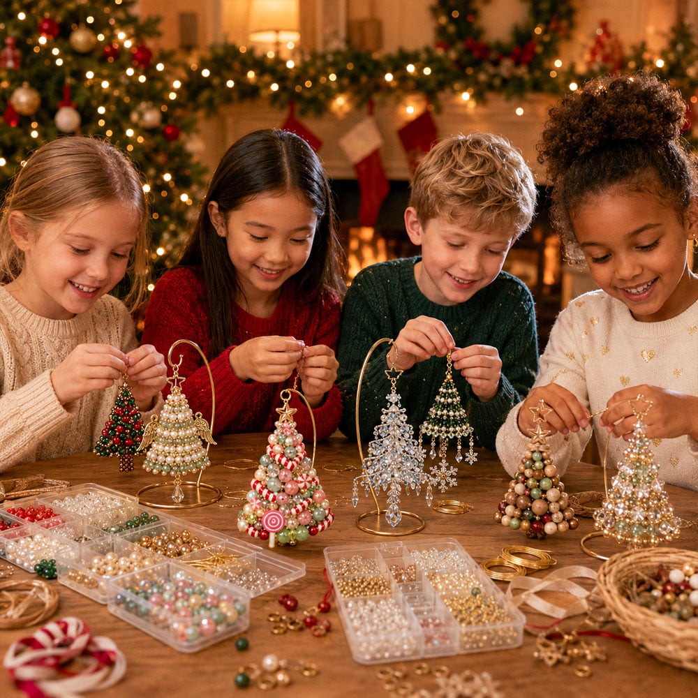 🌲DIY Christmas Tree Beaded Ornament Kit