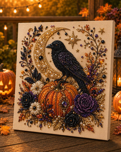 Last Day 49% OFF –  Halloween Pearl Art DIY Kit – Turn Tiny Pearls into Spooky-Cute Magic