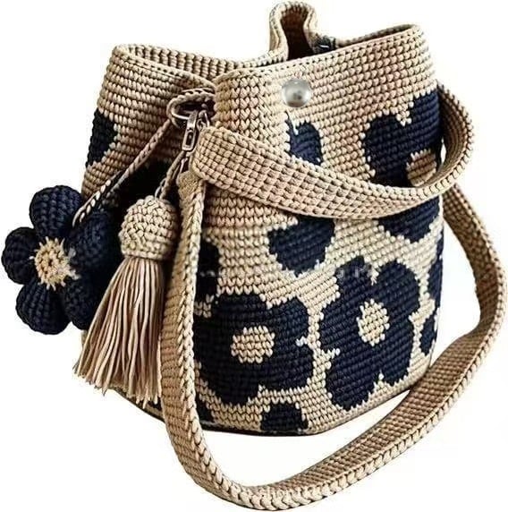 Handmade Floral Crochet Tote Bag – A Little Bag Made With Love