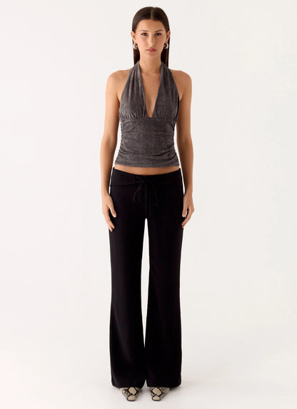 Aylssa Halter Top - Ash