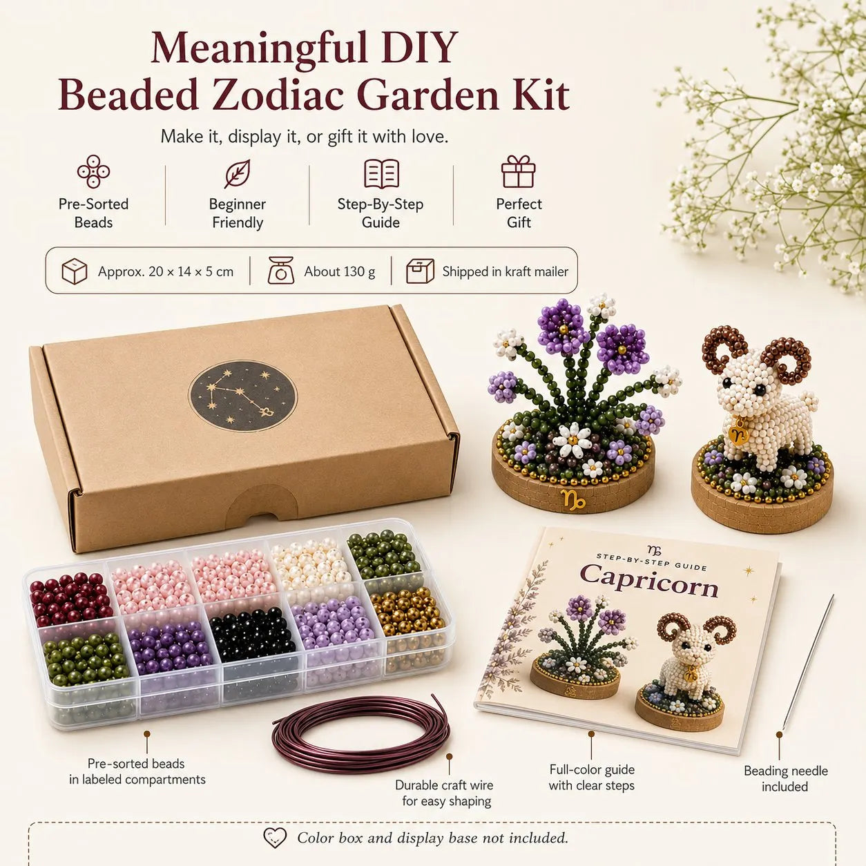 12 Zodiac Signs DIY Beaded Garden Craft Kit
