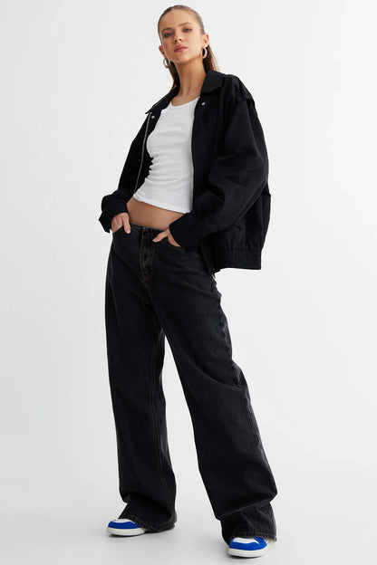 LIONESS Kenny Bomber Jacket Onyx