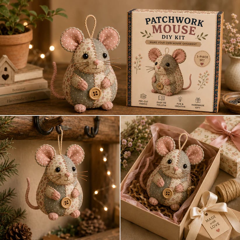 🧵DIY Patchwork Animal Kit – Create Your Own Adorable Animals
