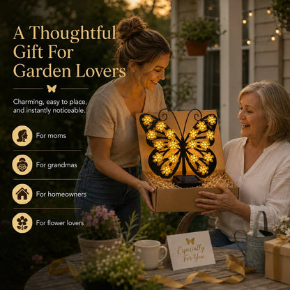 Solar Metal Butterfly Wall Lights Outdoor Decor🦋