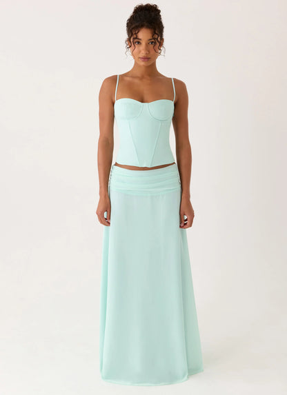 Tayana Corset Top - Pistachio
