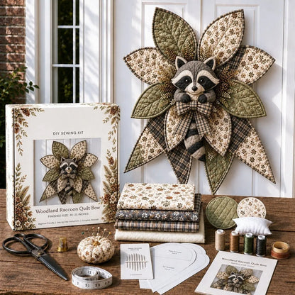 🎀 Beginner-Friendly Oversized Quilted Bow Sewing Kit | Coordinated Printed Fabrics, Batting, Pre-Designed Templates & Complete Supplies for a Full 23–25 in 3D Statement Bow ✨