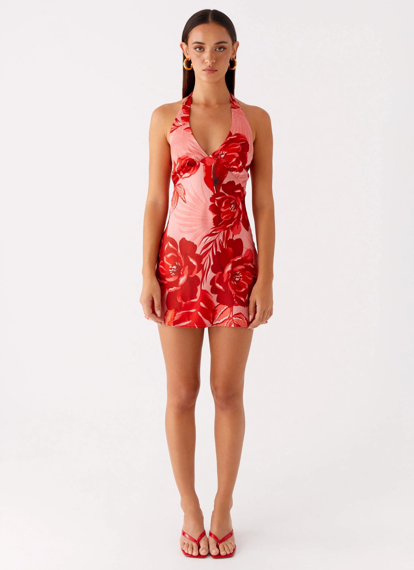 Heavy Hearted Mini Dress - Sicily Sunsets Print