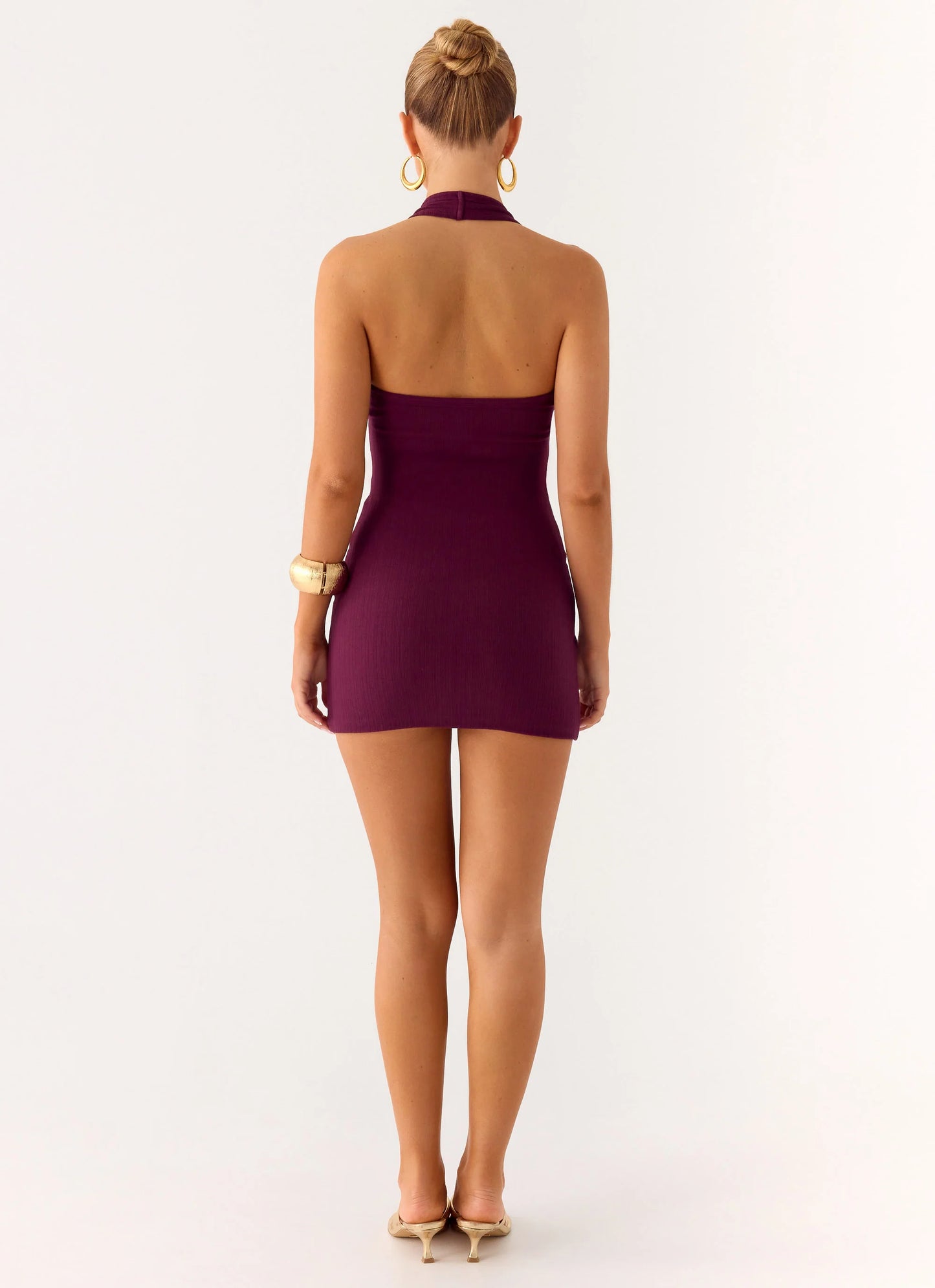 Vedetta Mini Dress - Plum