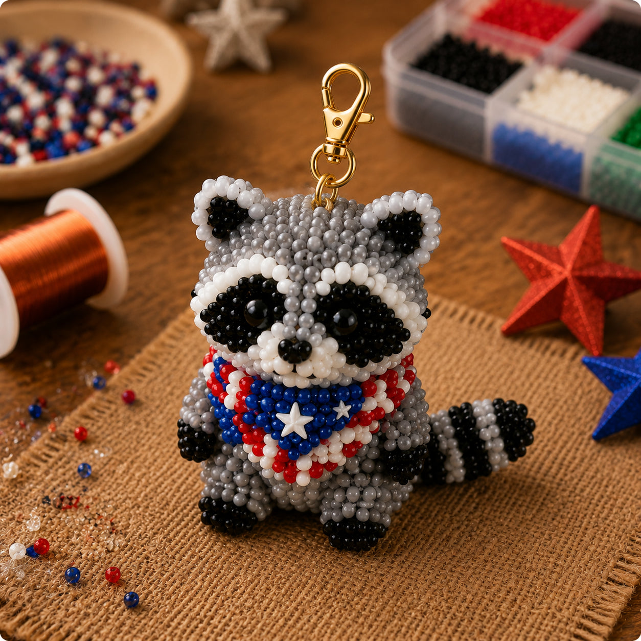 3D DIY Animal Beading Kit Pendant