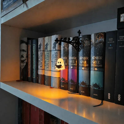 👻Halloween | Ghost Bookshelf Lantern for Cozy Reading Corners 📚