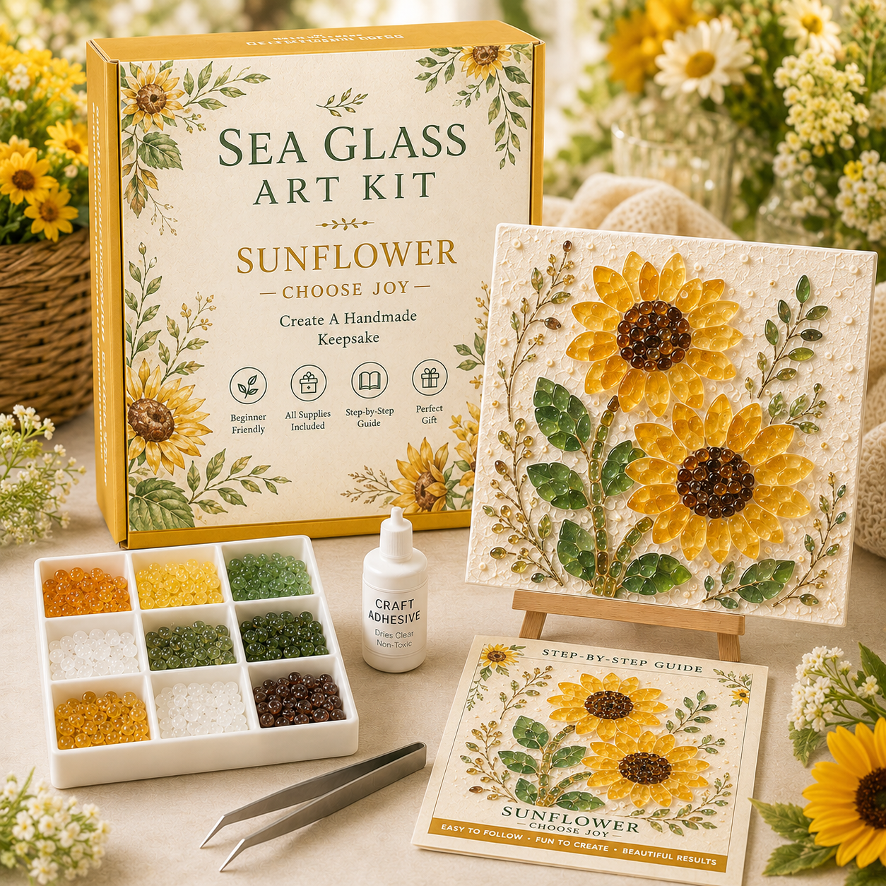 Bloom & Garden Sea Glass Art Kit Collection 🌸