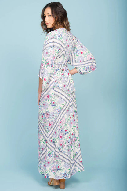 Kira Zip Up Maxi Dress Green