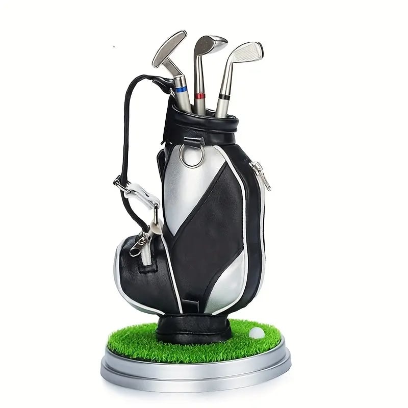 Golf Pen Holder with 3 Pens ⛳️ Stylish Desk Organizer Perfect Office Gift 🎁