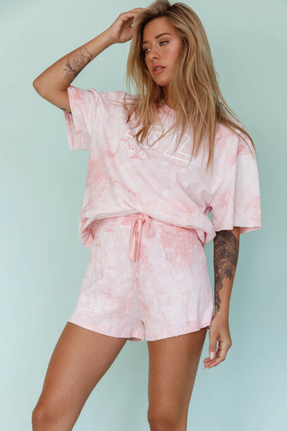 Cruise Control Tie Dye Shorts Pink