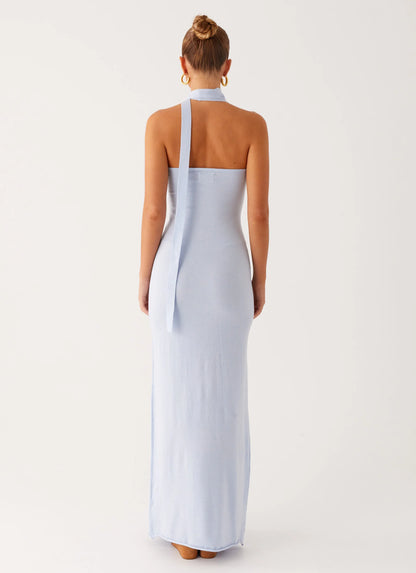 Eddie Knit Maxi Dress - Blue