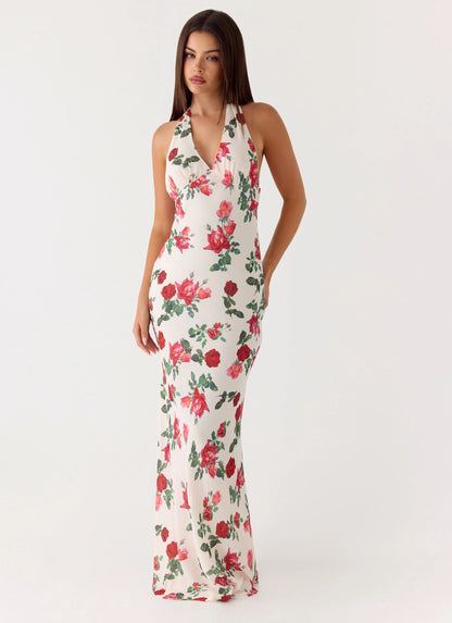 Maryk Maxi Dress - Ivory Bloom