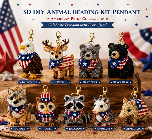 3D DIY Animal Beading Kit Pendant