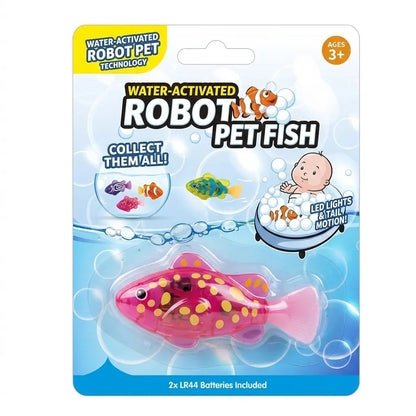 Magic Glowing Robot Fish (4-Pack) - Water-Activated LED Swimming Toys 🐠✨