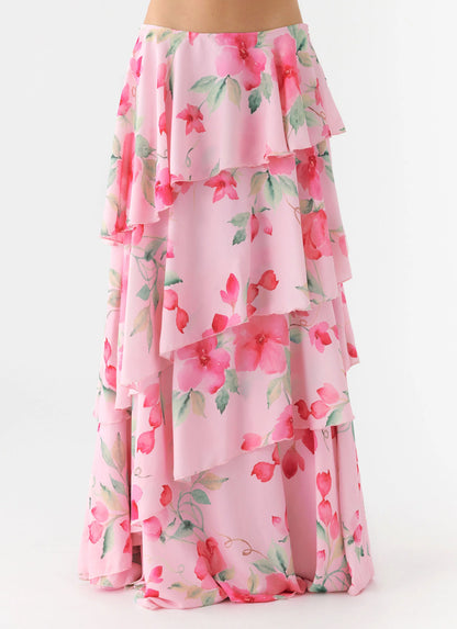 Melody Remedy Tiered Maxi Skirt - Petal Soleil