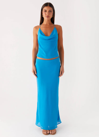 Another Life Halter Top - Turquoise