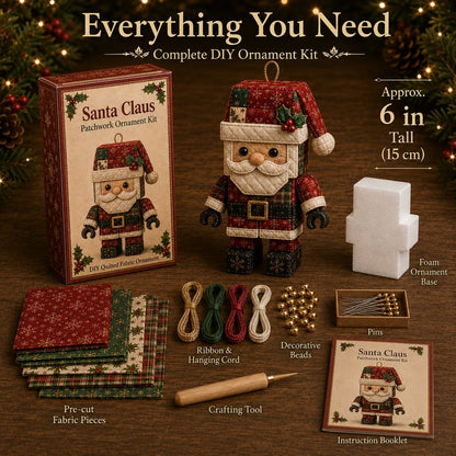 🎅⛄ Christmas Classics Block Figure Patchwork Ornament DIY Kit