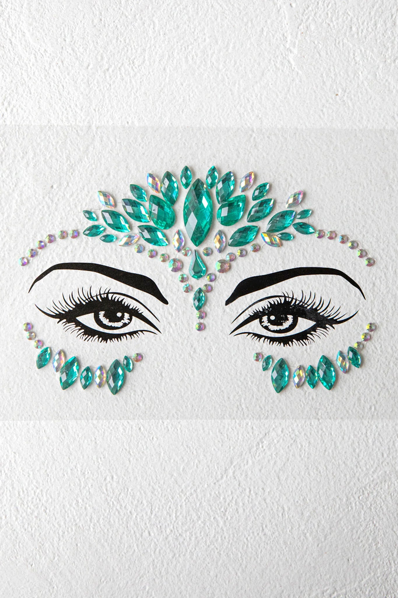 Electric Nights Face Jewels Multi A