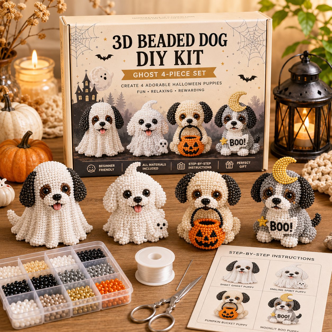 3D Halloween Dog DIY Art Set