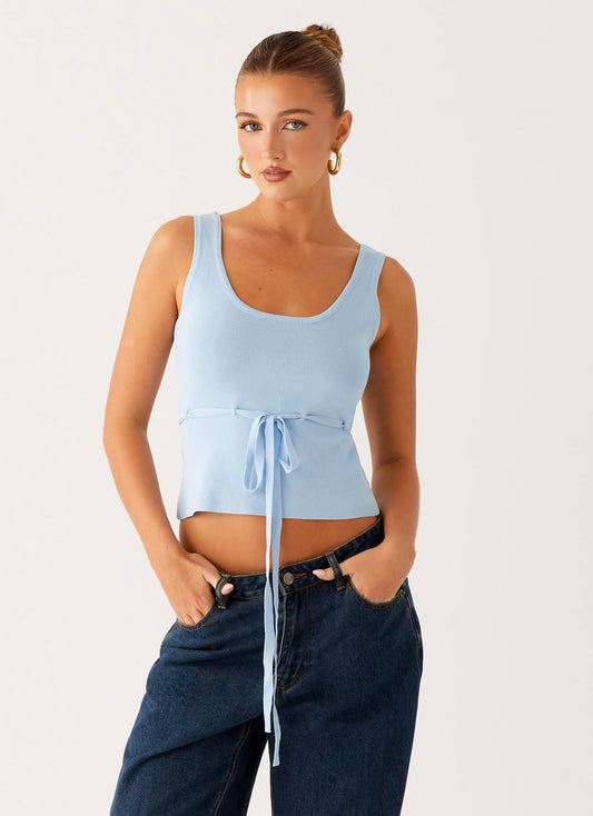 Macall Knit Tank - Blue