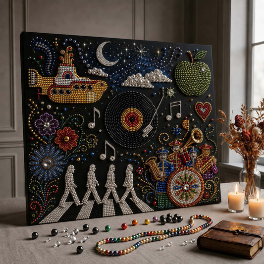 60s Pop Voyage DIY Beaded Art Kit