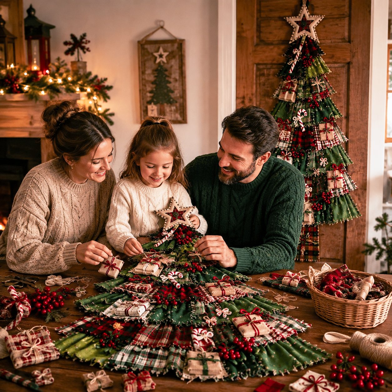 🎄Christmas Patchwork Tree Door Hanging DIY Kit
