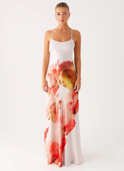 Pacha Maxi Dress - Peach Rose
