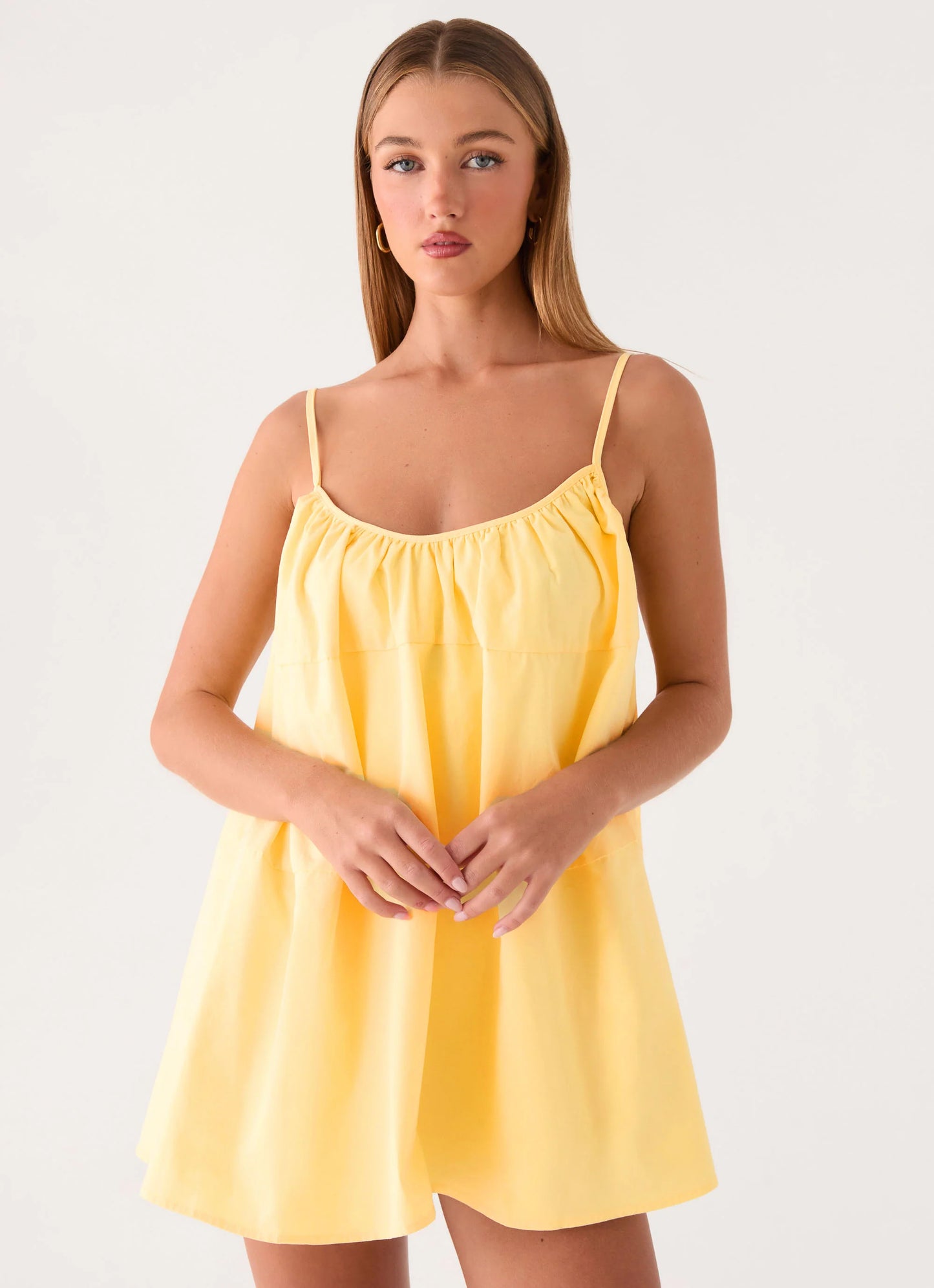 Lorima Mini Dress - Lemon