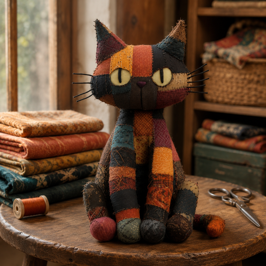 Ember Moon Patchwork Cat