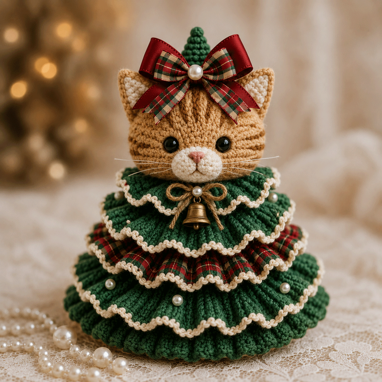 🎄Crochet Animal Christmas Tree DIY Kit – Stitch a Little Christmas Magic