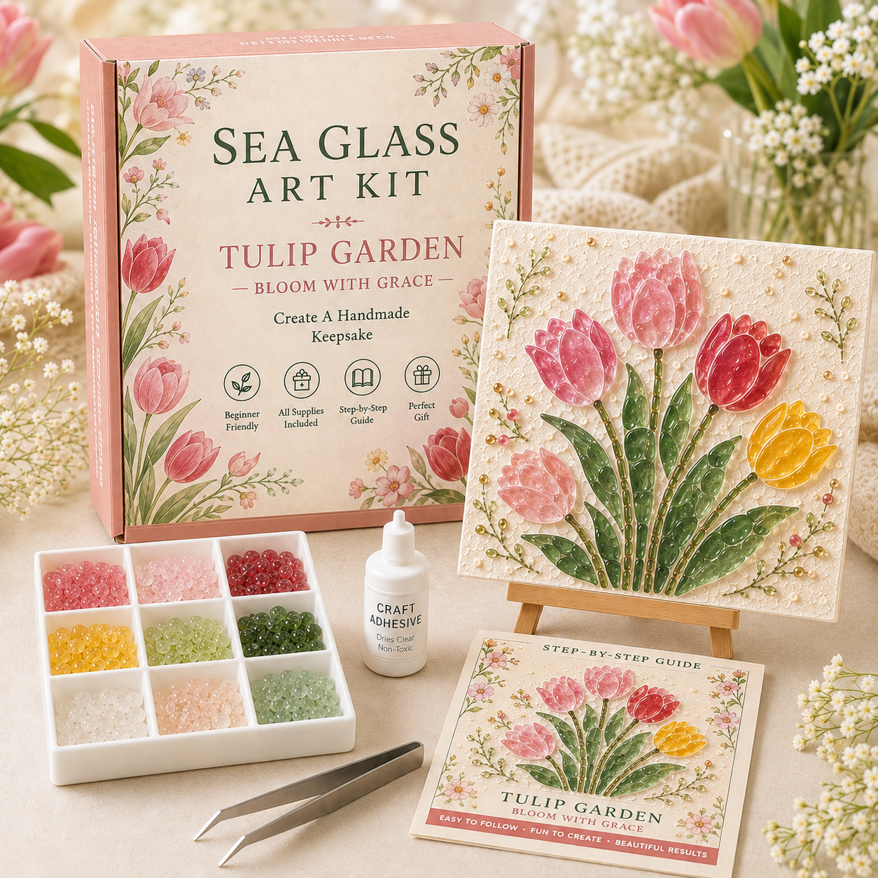 Bloom & Garden Sea Glass Art Kit Collection 🌸