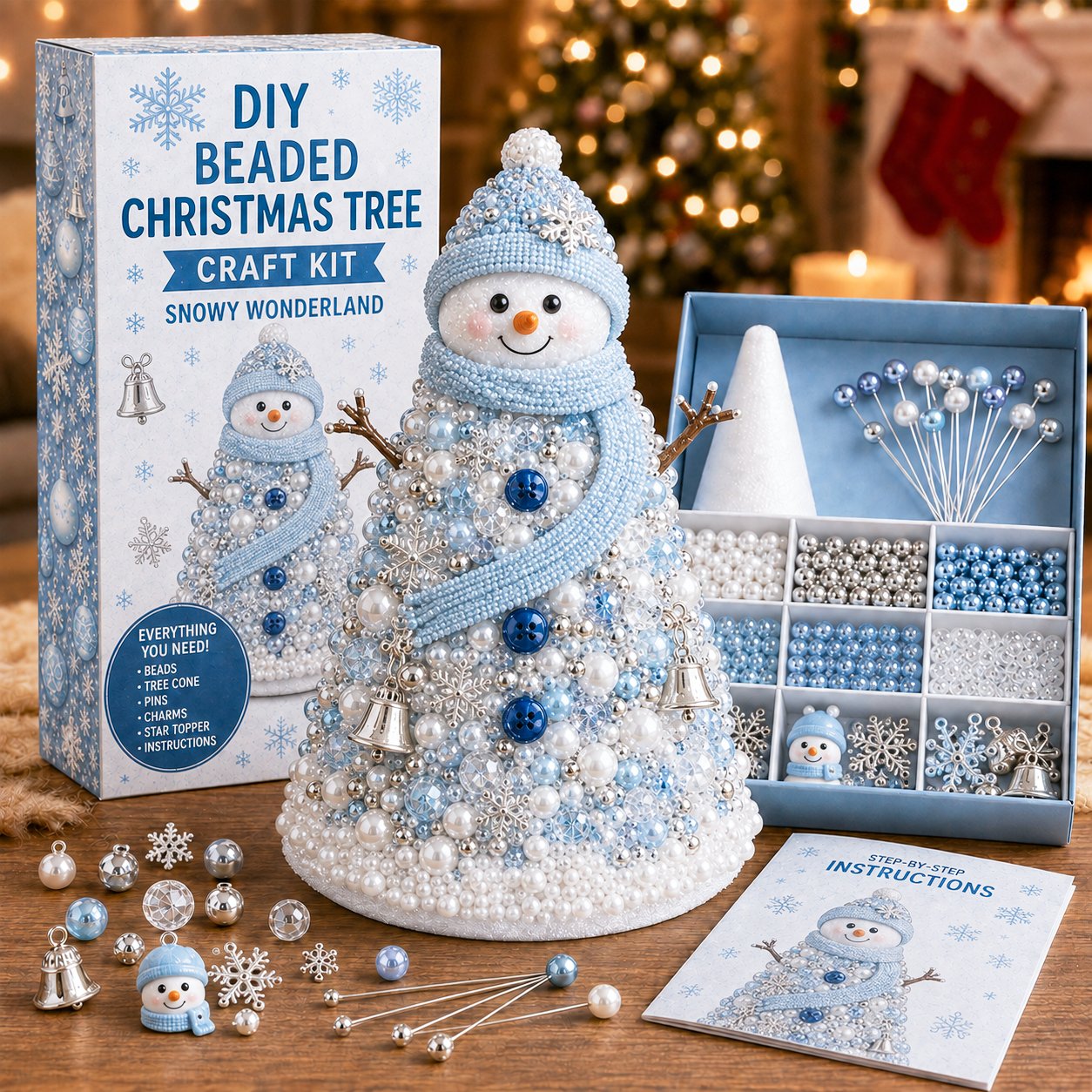 🎁🎄DIY Beaded Christmas Tree Craft Kit