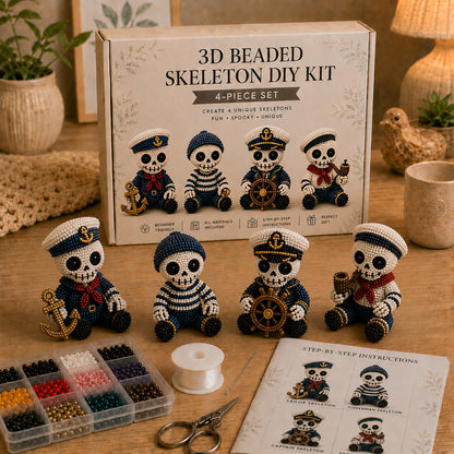 💀 3D Beaded Skeleton DIY Kit