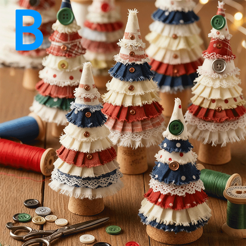 Patchwork Christmas Tree Decoration Kit